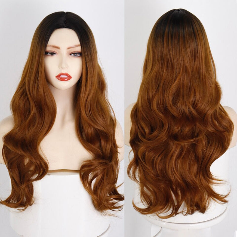 Women's Long Wavy Wig Heat-Resistant Synthetic Hair