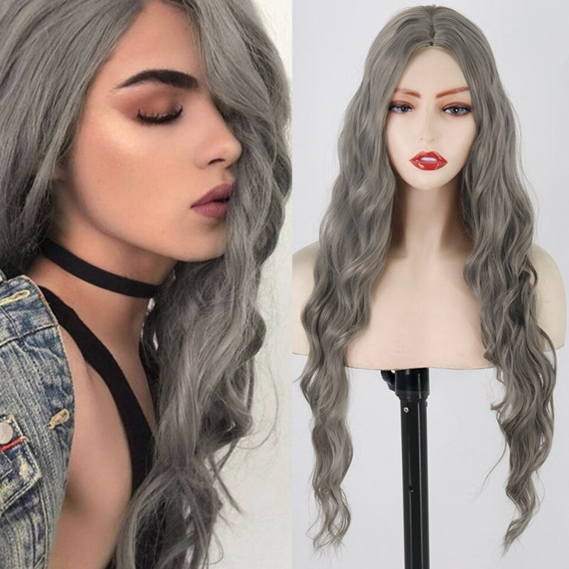 Women's Long Wavy Wig Heat-Resistant Synthetic Hair