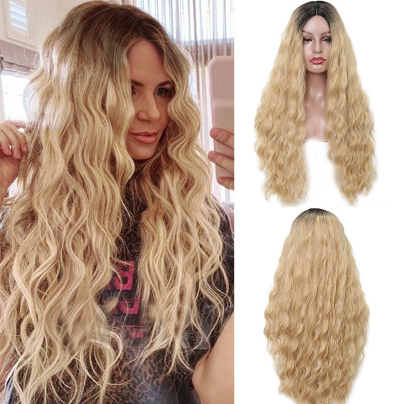 Women's Long Wavy Wig Heat-Resistant Synthetic Hair