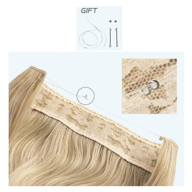 Women's Ombre Hair Wig Extensions Soft Wavy High-Temperature Fiber