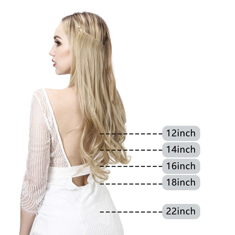 Women's Ombre Hair Wig Extensions Soft Wavy High-Temperature Fiber