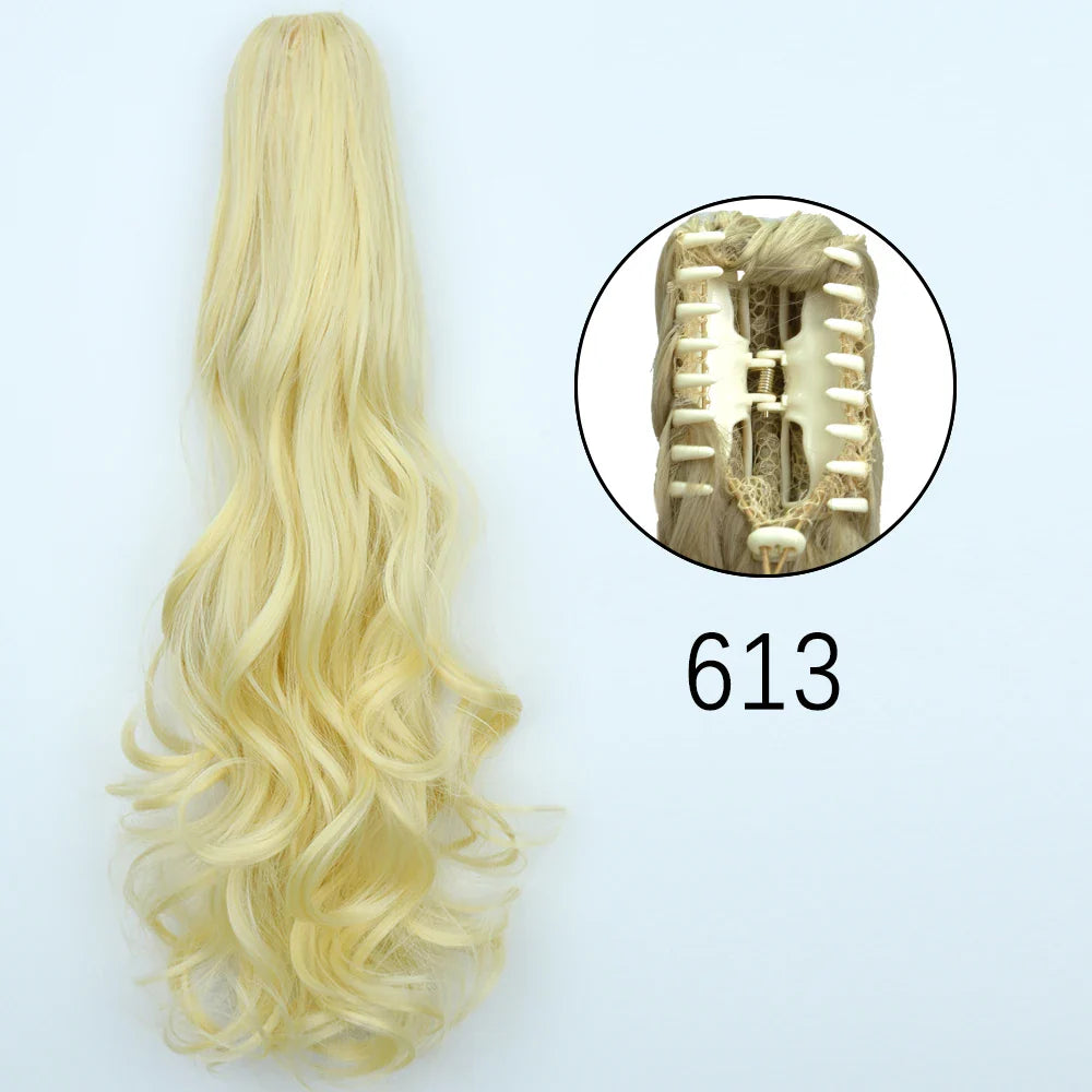 Women's Ponytail Extension 24 Inch Straight Synthetic Heat Resistant