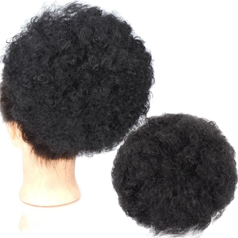 Women's Ponytail Extension Black Kinky Fiber Hair Extensions