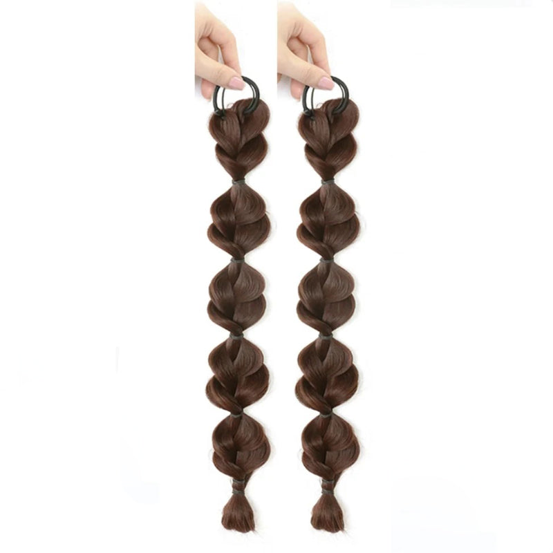 Women's Ponytail Extension Brown High-Temperature Fiber 40cm