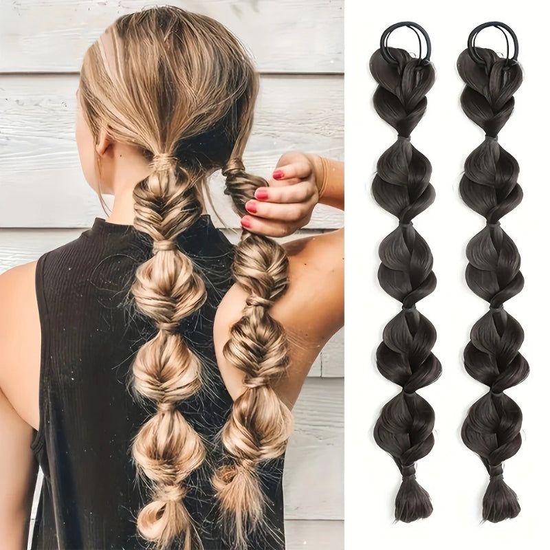 Women's Ponytail Extension Brown High-Temperature Fiber 40cm