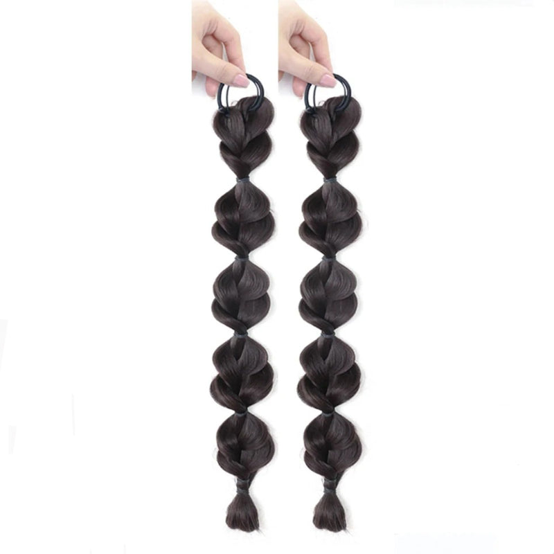Women's Ponytail Extension Brown High-Temperature Fiber 40cm