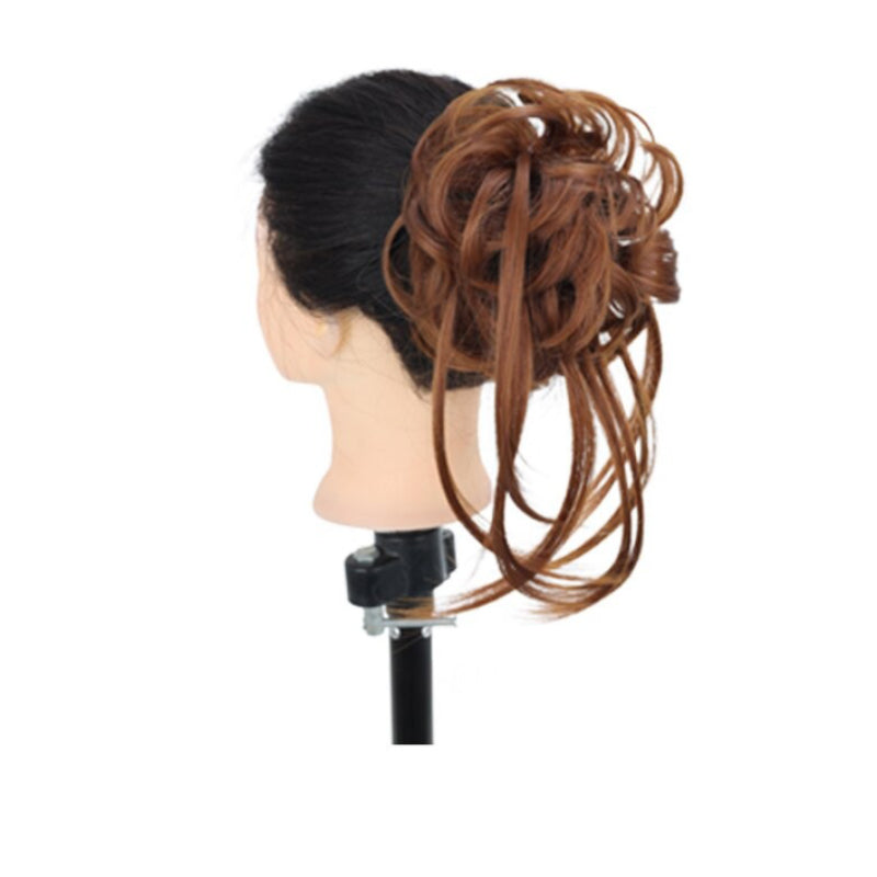 Women's Ponytail Extension Brown High-Temperature Fiber Messy Curly Hair