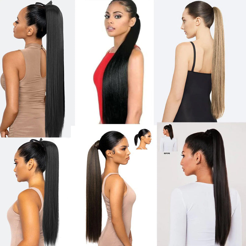 Women's Ponytail Extension Long Straight High-Temperature Fiber