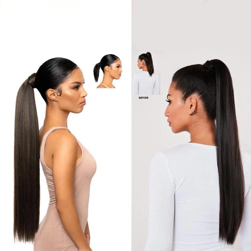 Women's Ponytail Extension Long Straight High-Temperature Fiber