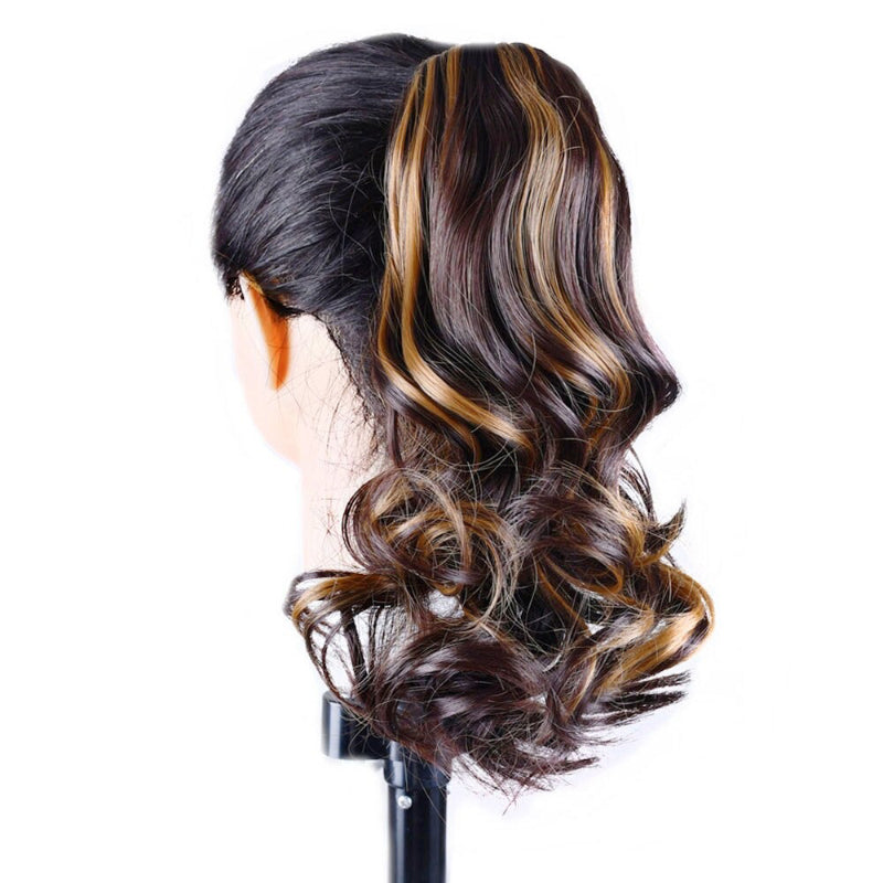Women's Ponytail Extensions Short Curly High-Temperature Fiber