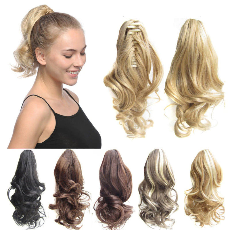 Women's Ponytail Extensions Short Curly High-Temperature Fiber