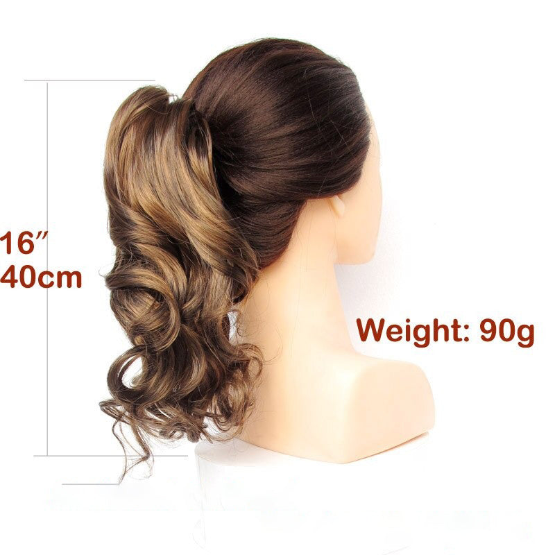 Women's Ponytail Extensions Short Curly High-Temperature Fiber