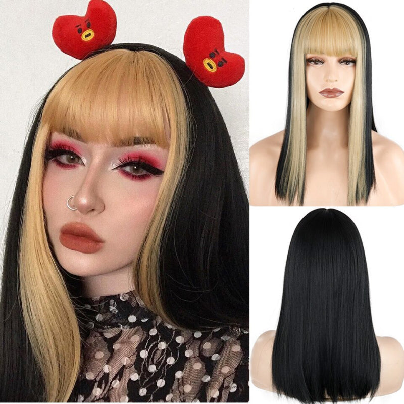 Women's Short Bob Wig Silver Gray High-Temperature Fiber