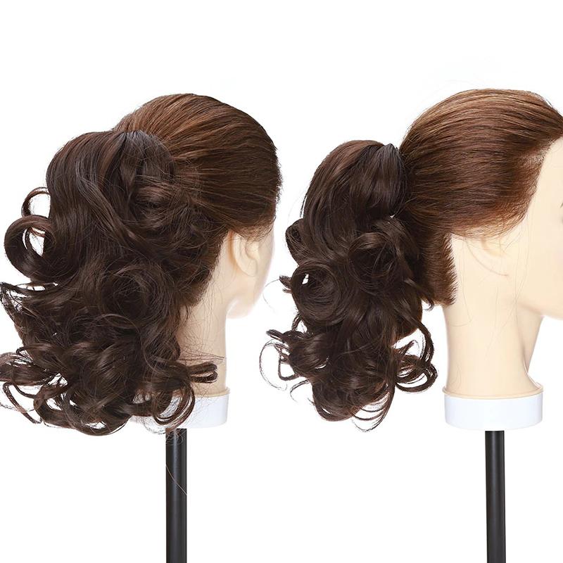Women's Short Wavy Ponytail Hair Extensions Clip-In High-Temperature Fiber