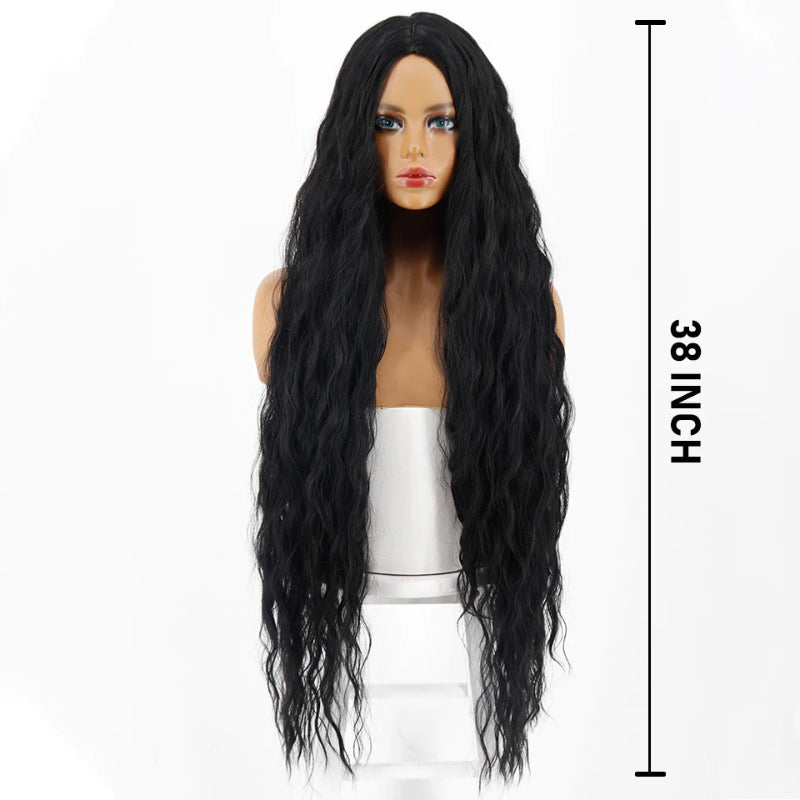 Women's Short Wig Blonde Kinky Curly High-Temperature Fiber