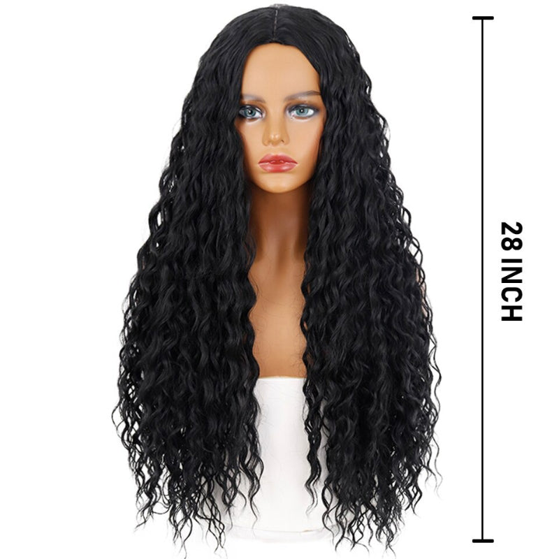 Women's Short Wig Blonde Kinky Curly High-Temperature Fiber