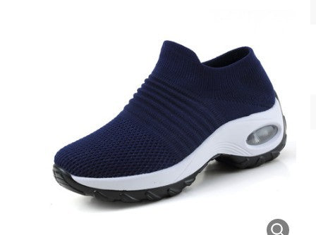 Women’s Slip-On Low-Top Sneakers with Air Cushion Sole – Orthopedic Comfort for Everyday Wear