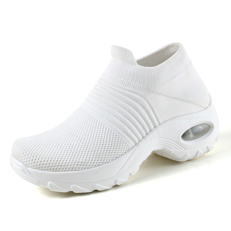 Women’s Slip-On Low-Top Sneakers with Air Cushion Sole – Orthopedic Comfort for Everyday Wear