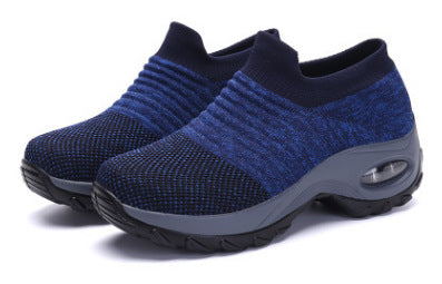 Women’s Slip-On Low-Top Sneakers with Air Cushion Sole – Orthopedic Comfort for Everyday Wear