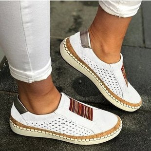 Women’s Slip-On Sneakers with Cushioned Sole – Breathable Casual Orthopedic Design