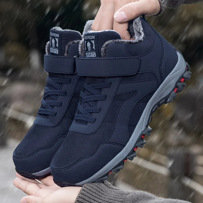 Women's Winter Ankle Sneakers with Fur Lining – Water-Resistant and Slip-Resistant for Snowy Conditions