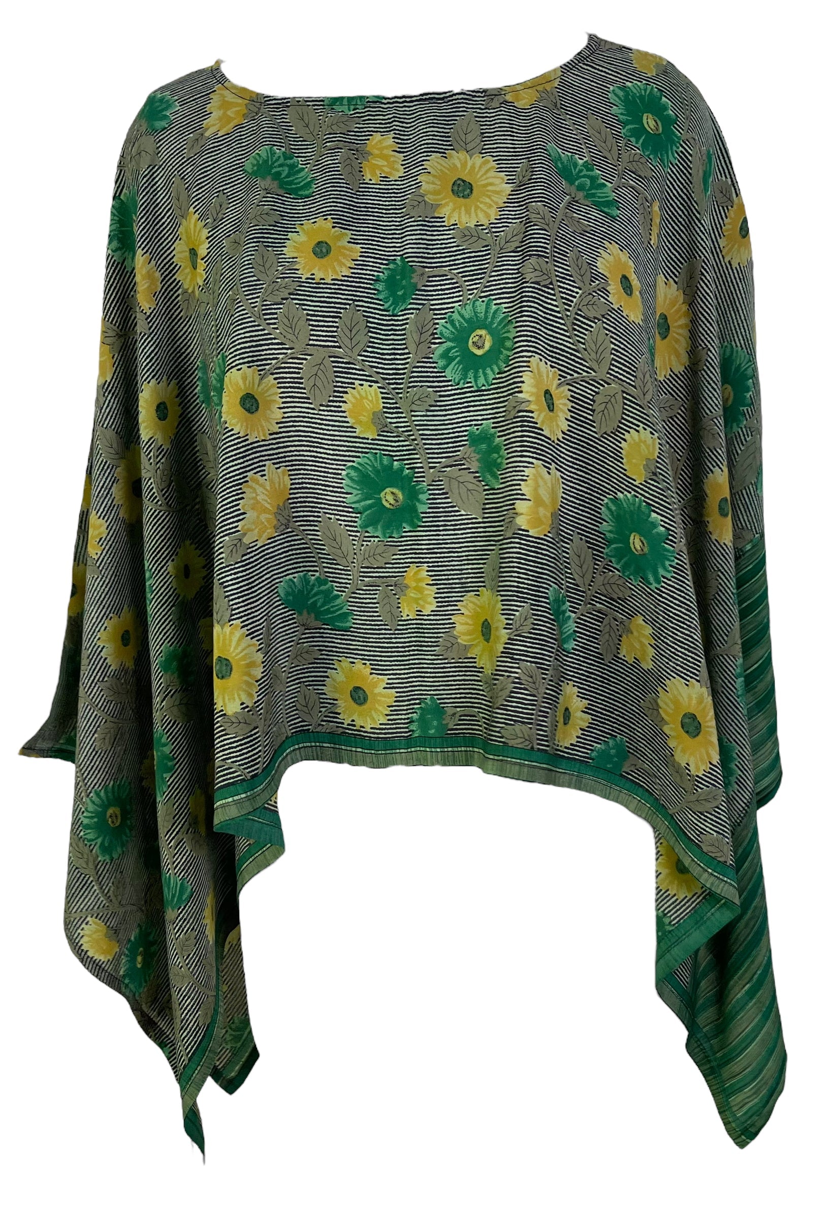 PRC6474 Avatar Pure Silk Capelet Poncho