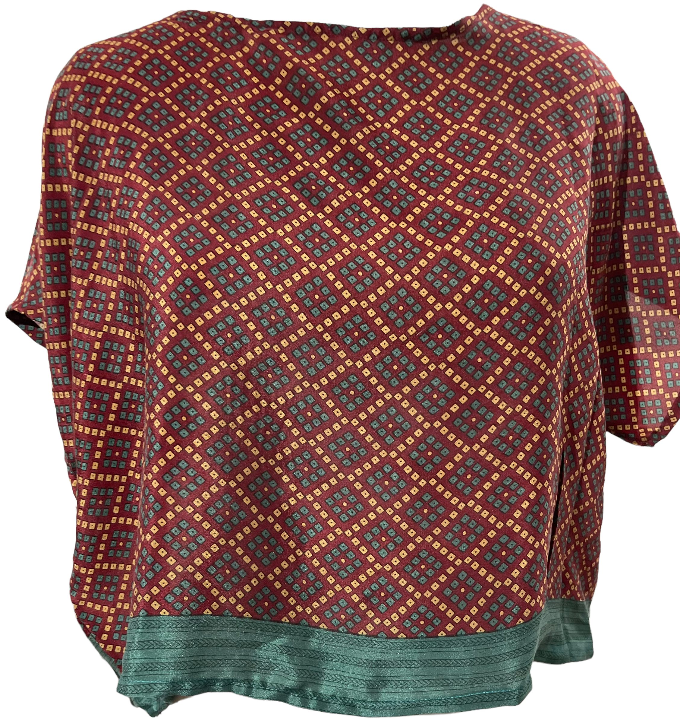 FINAL SALE PRC1642 Angelica Avatar Pure Silk Boxy Top