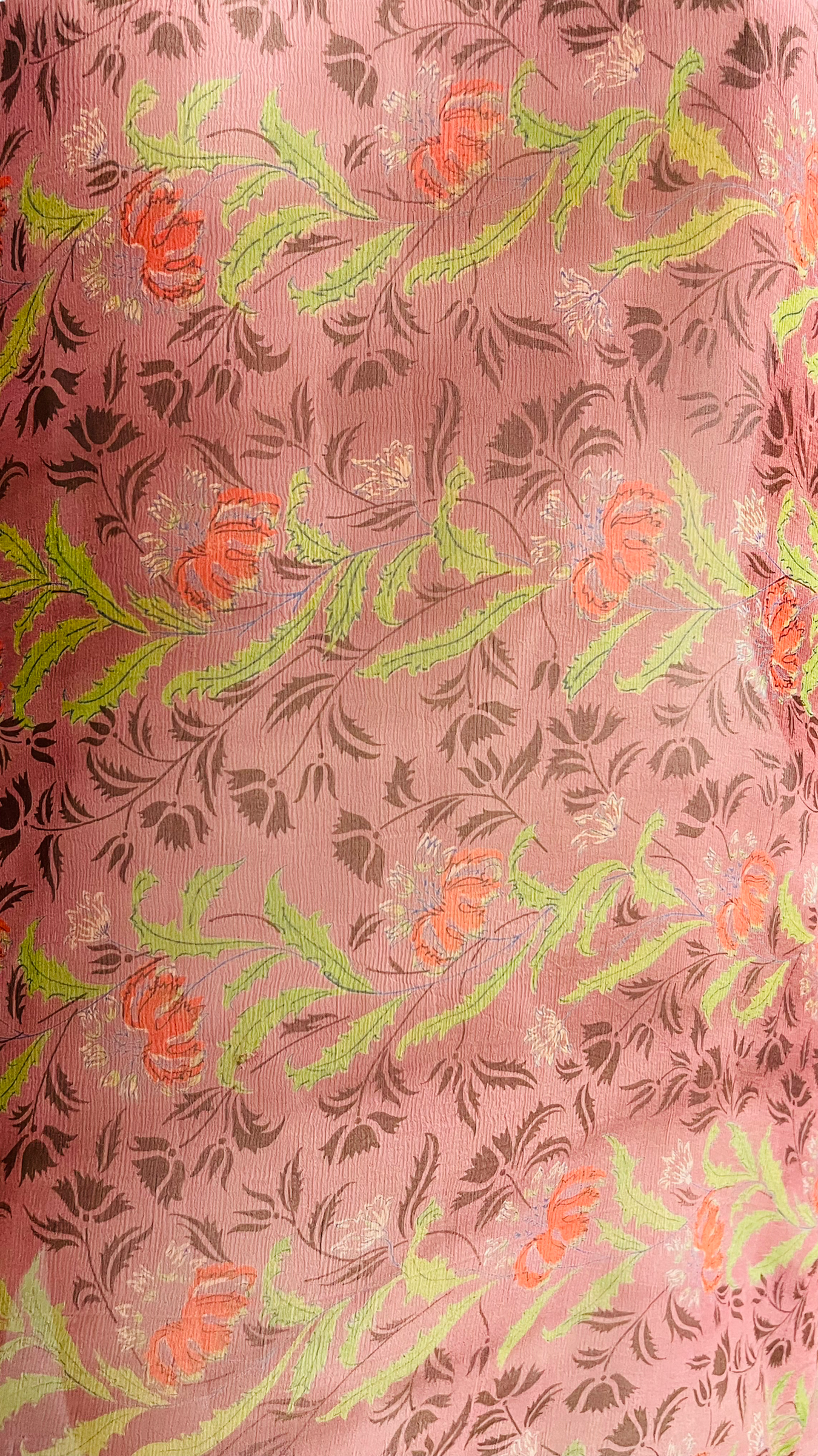 FINAL SALE PRG1005 Trout Sheer Avatar Pure Silk Long Tunic with Side Ties