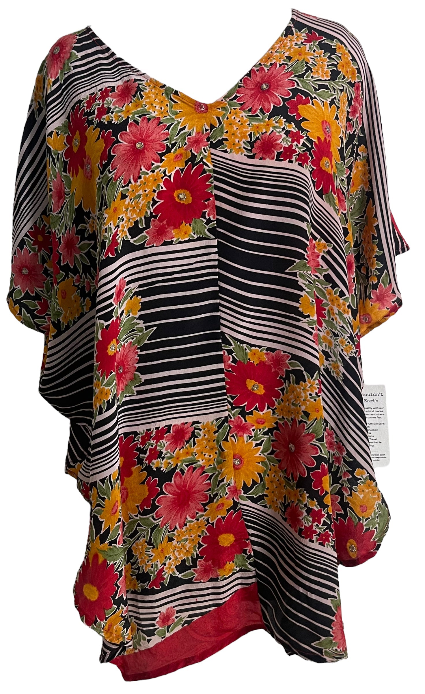 FINAL SALE PRC5962 Avatar Pure Silk Waterfall Top