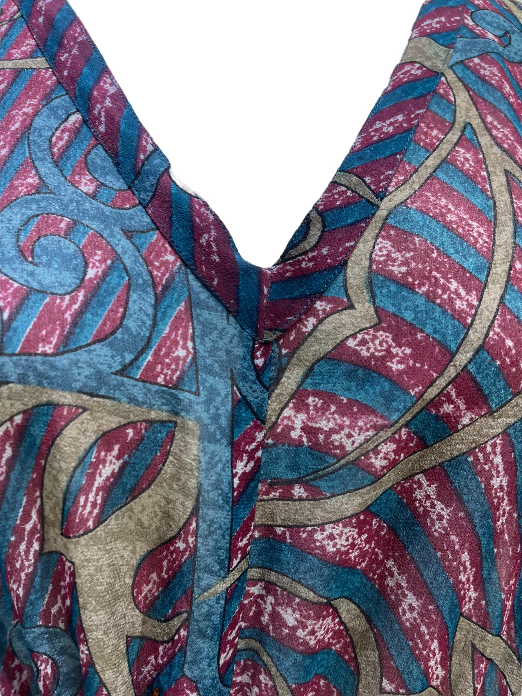 FINAL SALE PRG5837 Sheer Avatar Pure Silk Maxi Kaftan