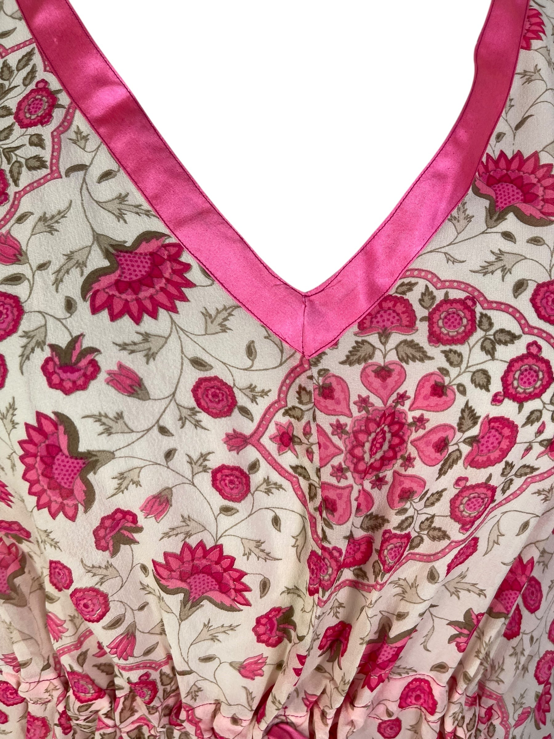 REVOLUTIONHER PRG6793 Sheer Avatar Pure Silk Maxi Kaftan