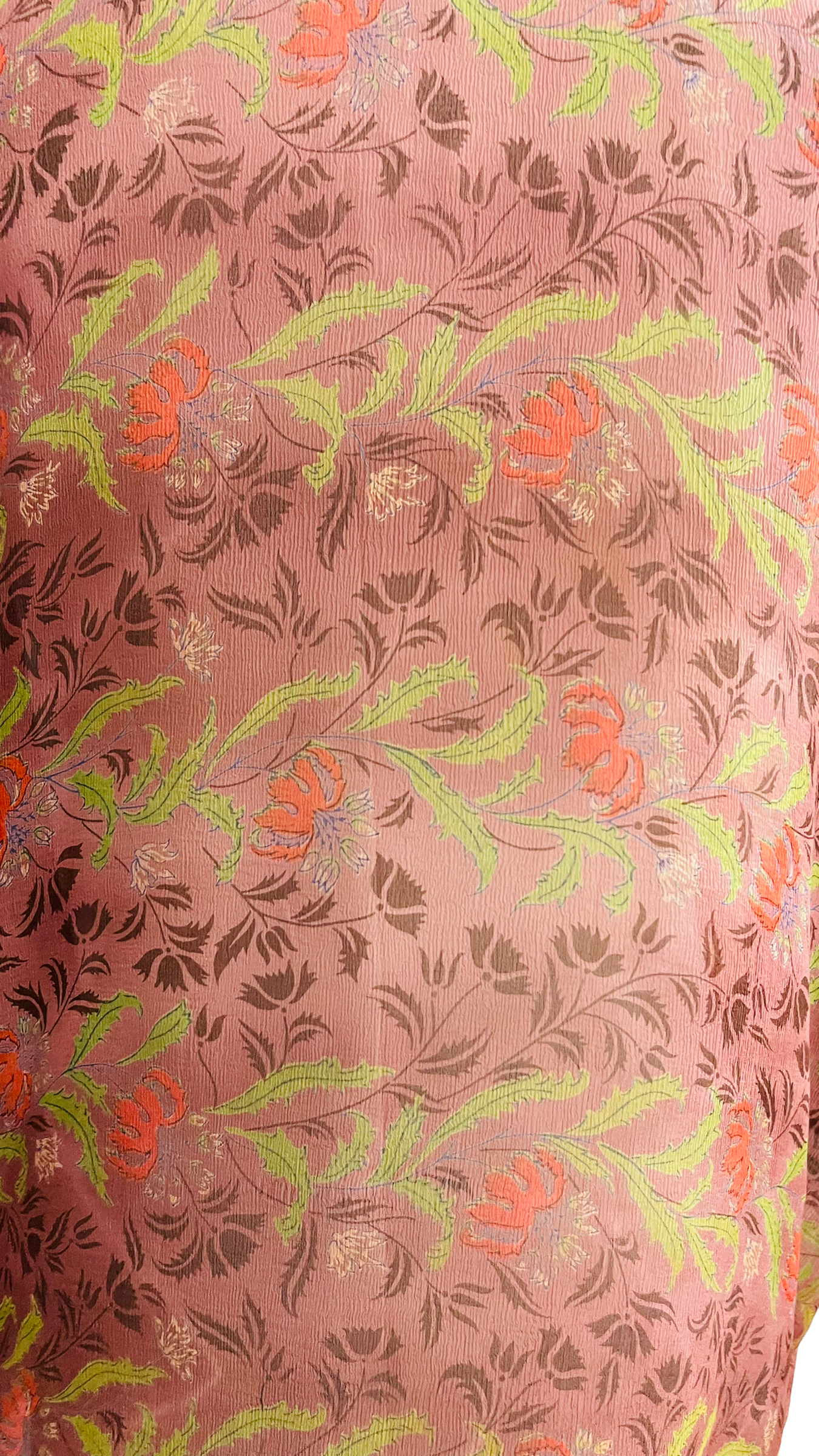 FINAL SALE PRG1005 Trout Sheer Avatar Pure Silk Long Tunic with Side Ties