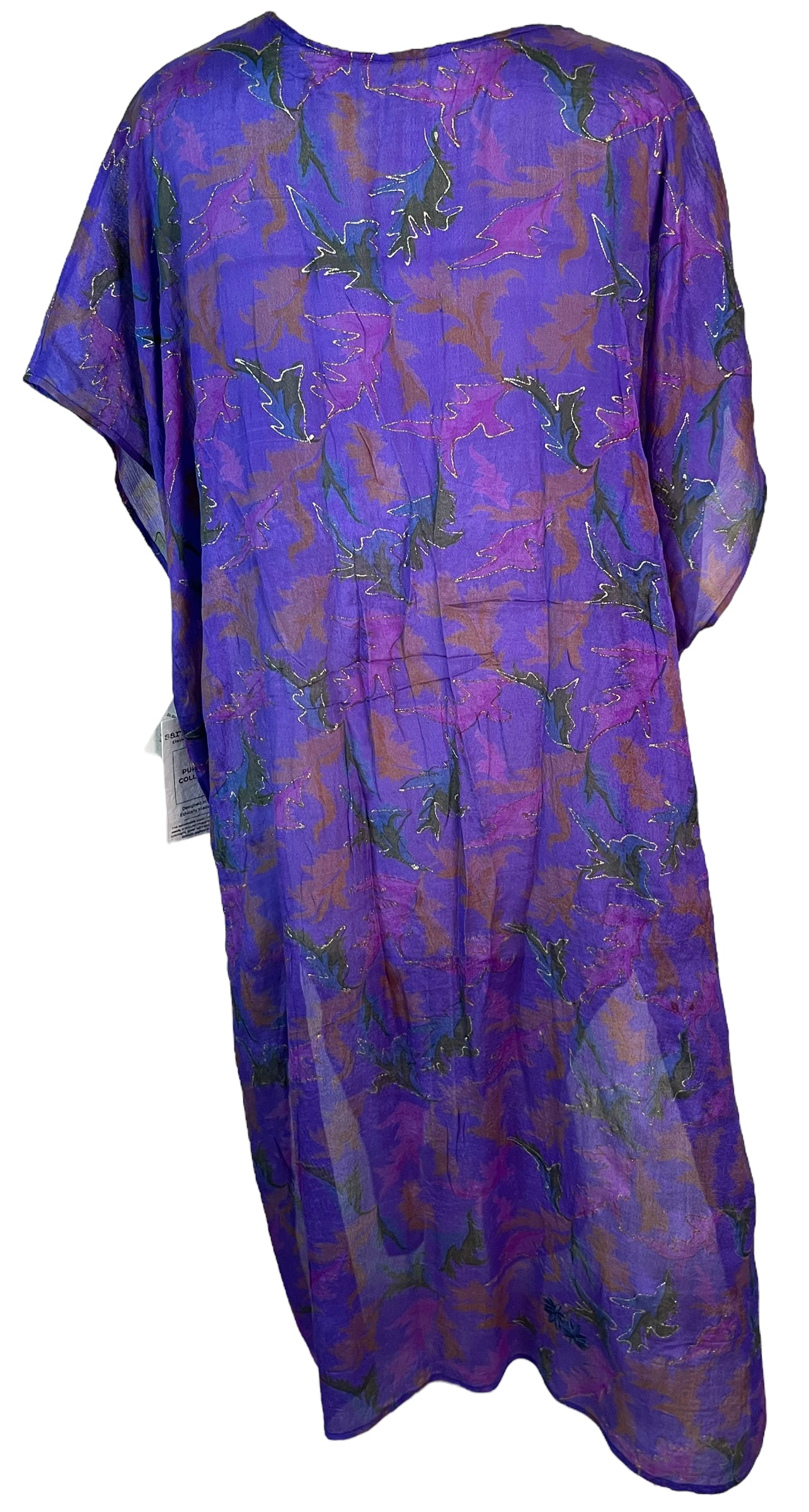 SOLD  PRC6419 Avatar Pure Silk Maxi Kaftan