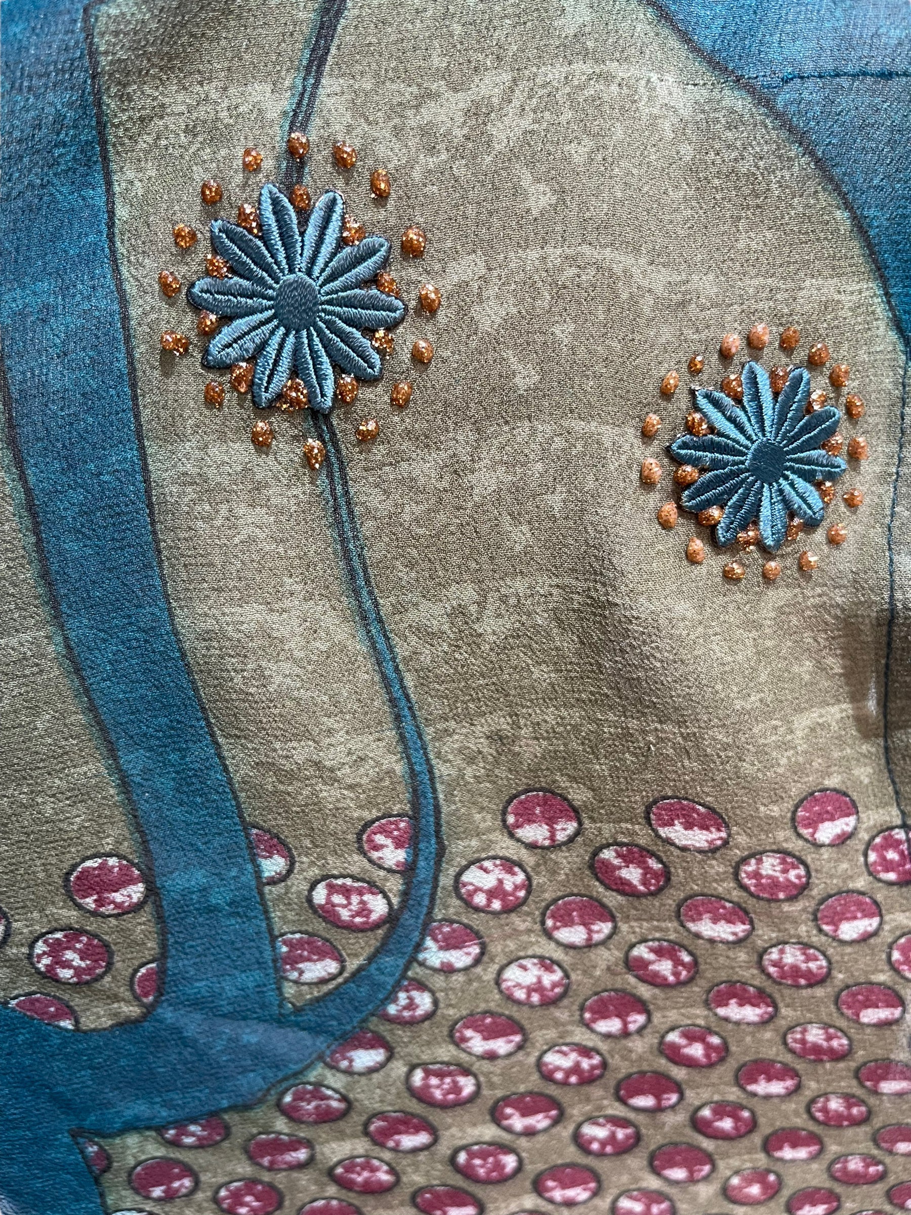 FINAL SALE PRG5837 Sheer Avatar Pure Silk Maxi Kaftan