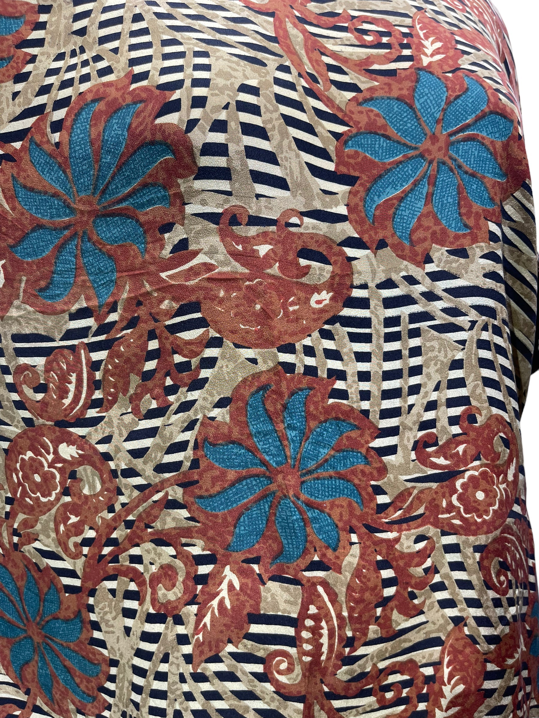 FINAL SALE PRC4634 Nirvana Pure Silk Side Slit Top