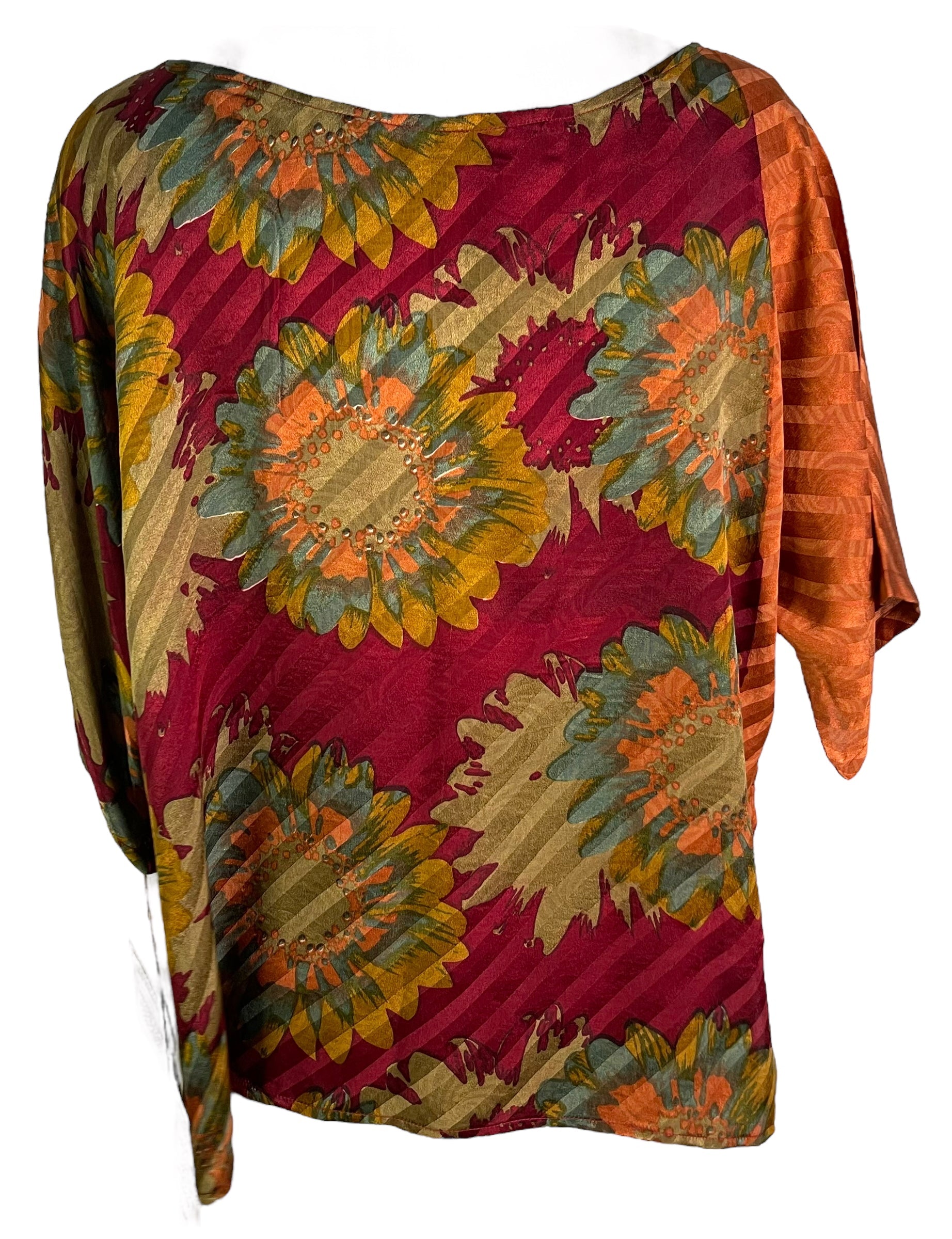 SOLD  PRC6684 Avatar Pure Silk Side Slit Top