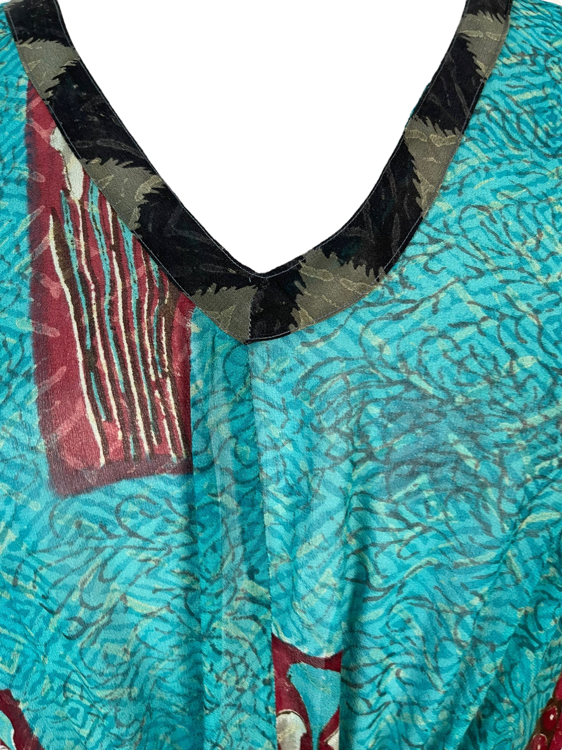 PRG6378 Sheer Avatar Pure Silk Maxi Kaftan