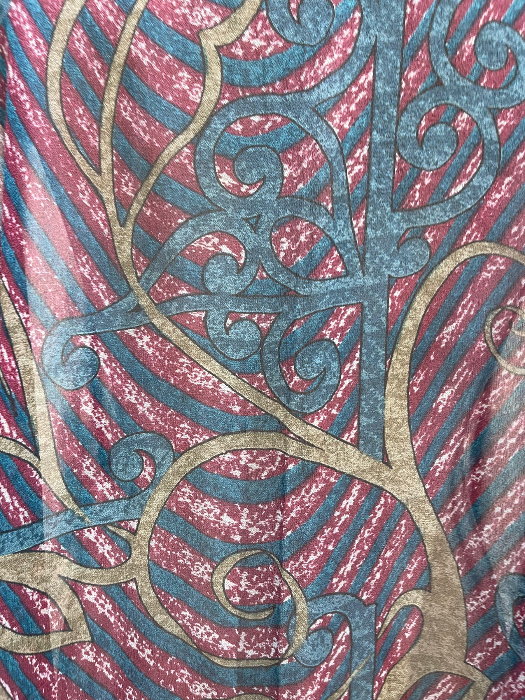 FINAL SALE PRG5837 Sheer Avatar Pure Silk Maxi Kaftan