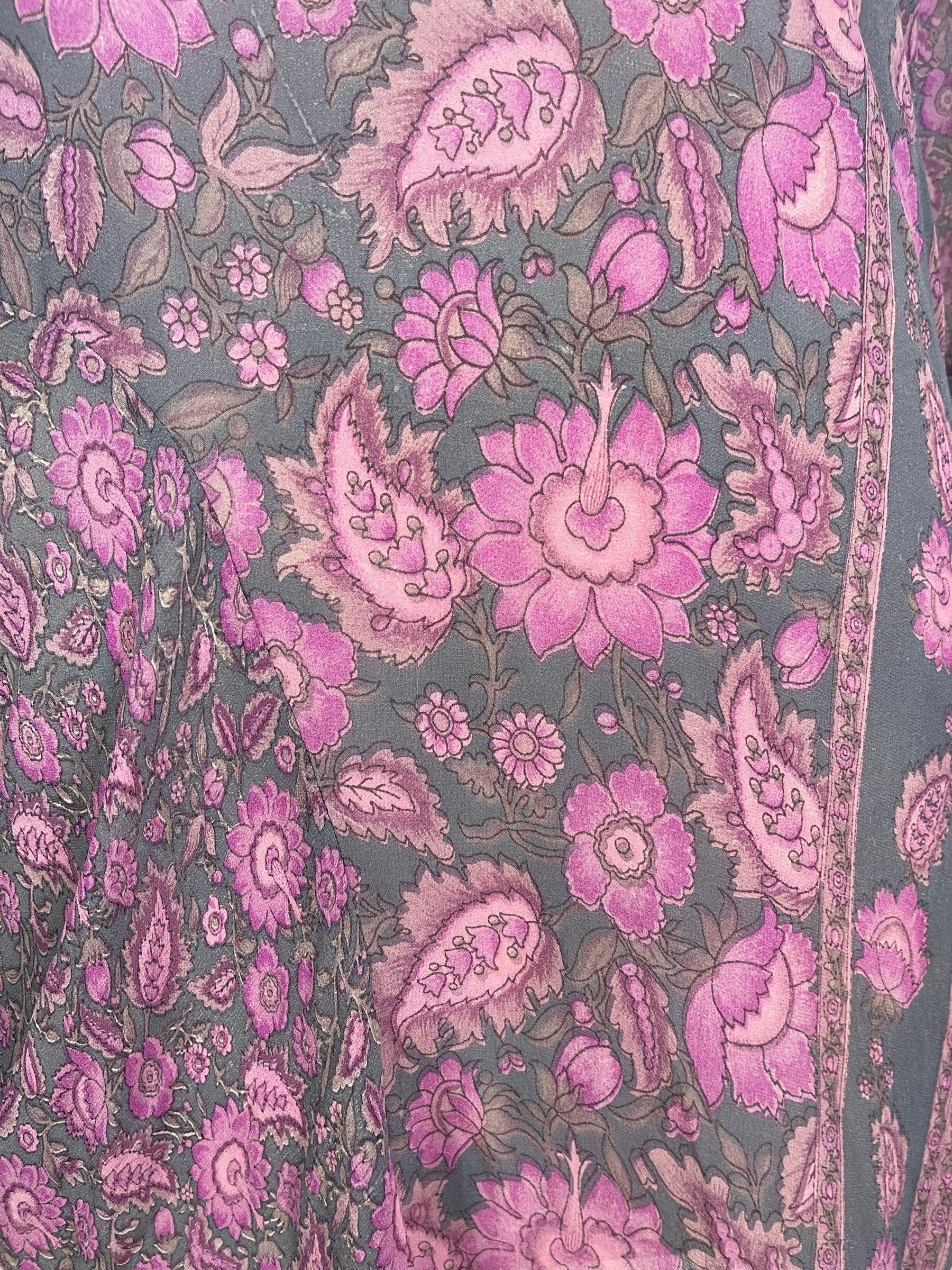 PRG6037 Sheer Avatar Pure Silk Self Pocket Tunic Dress