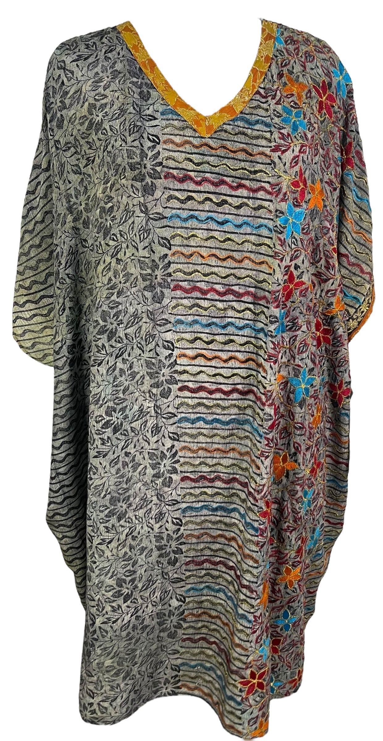 PRC6713 Avatar Pure Silk Midi Length Kaftan