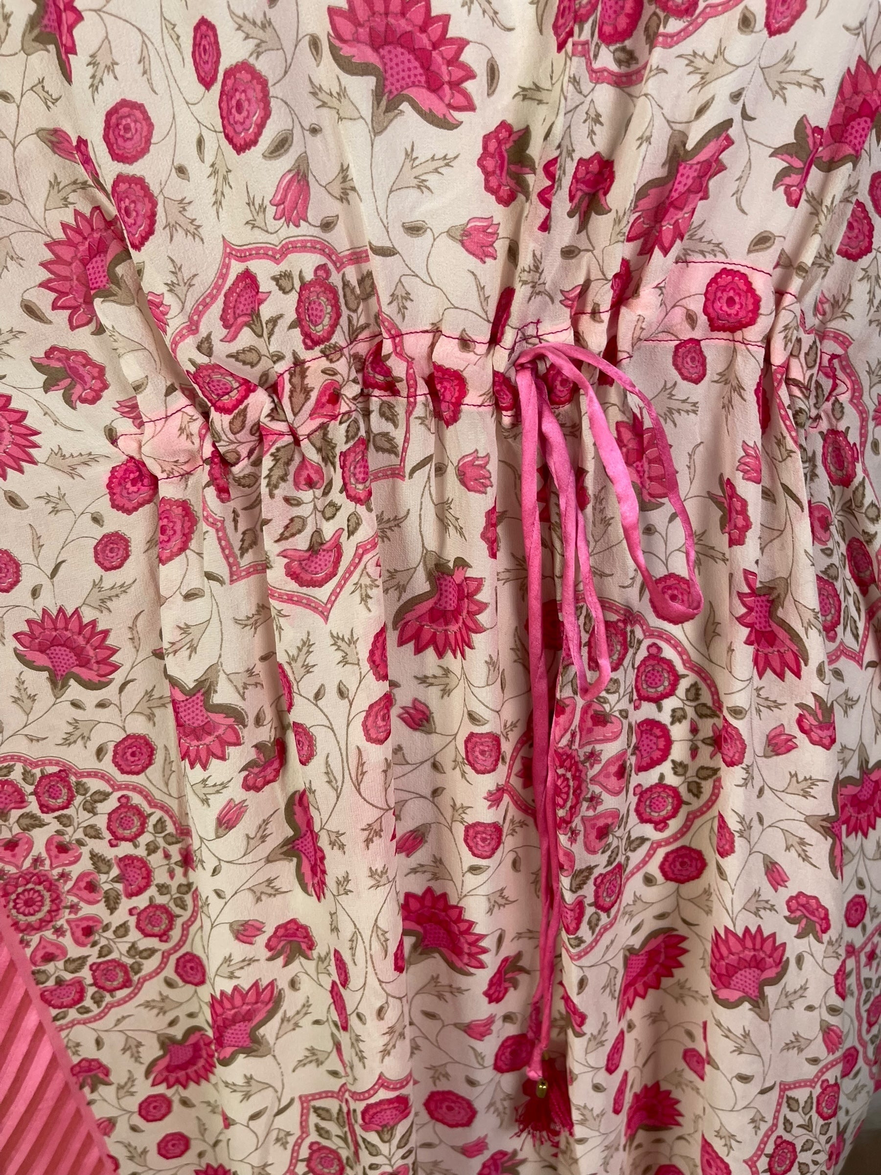 REVOLUTIONHER PRG6793 Sheer Avatar Pure Silk Maxi Kaftan