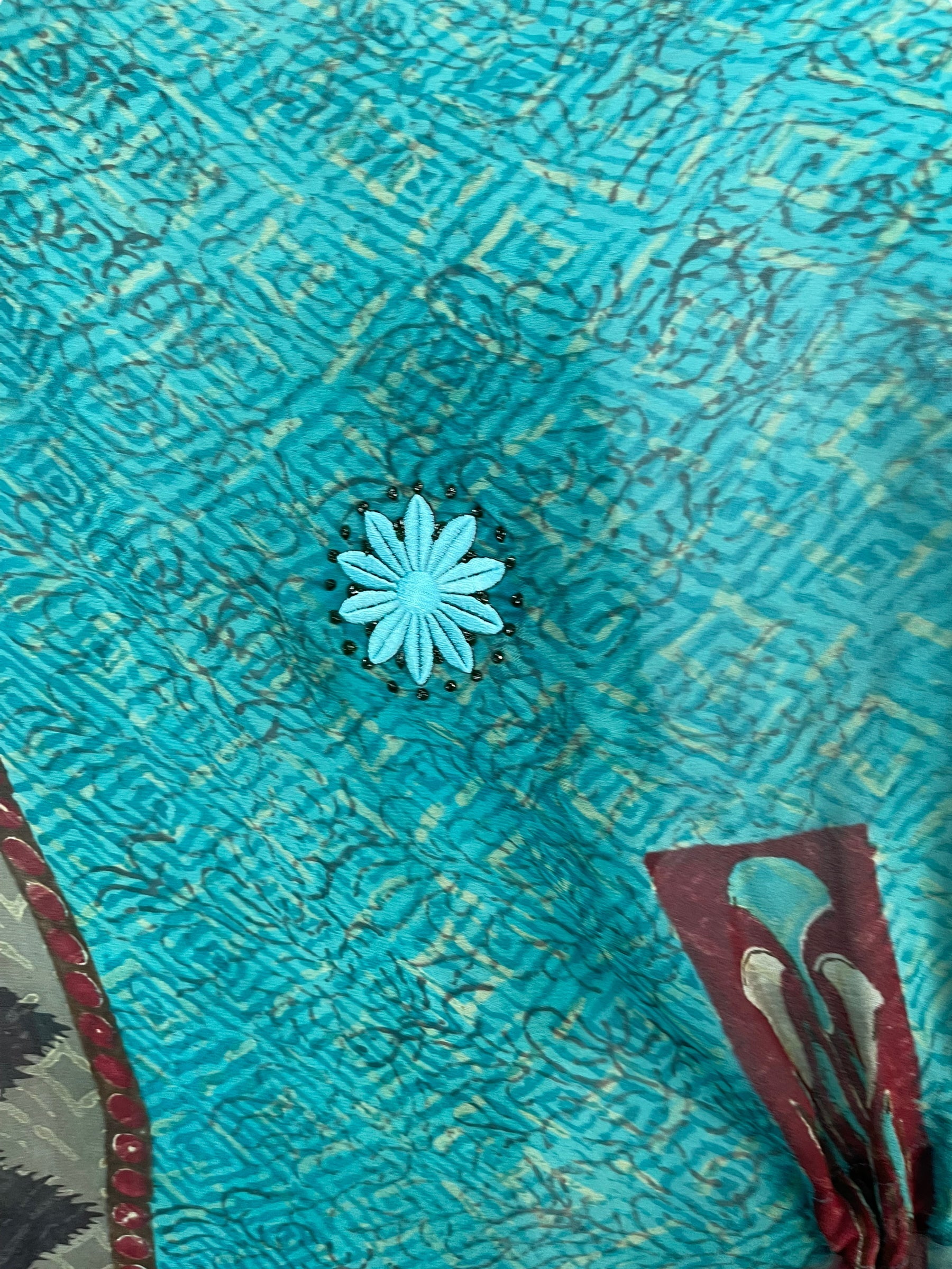 PRG6378 Sheer Avatar Pure Silk Maxi Kaftan