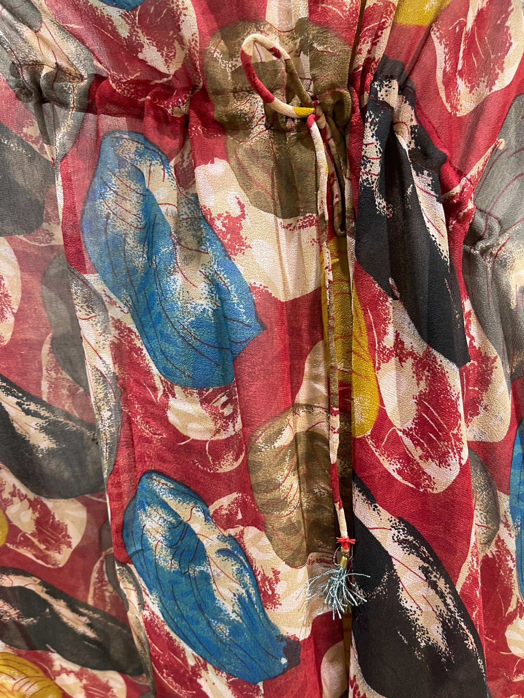 FINAL SALE PRG5844 Sheer Avatar Pure Silk Maxi Kaftan