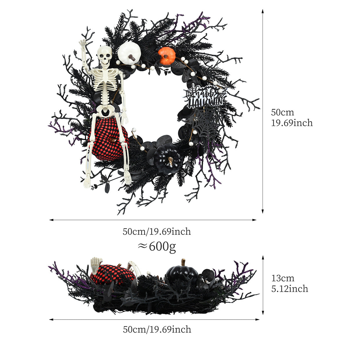 Halloween Decorative Garland Multi-Style Plastic Spooky Decor