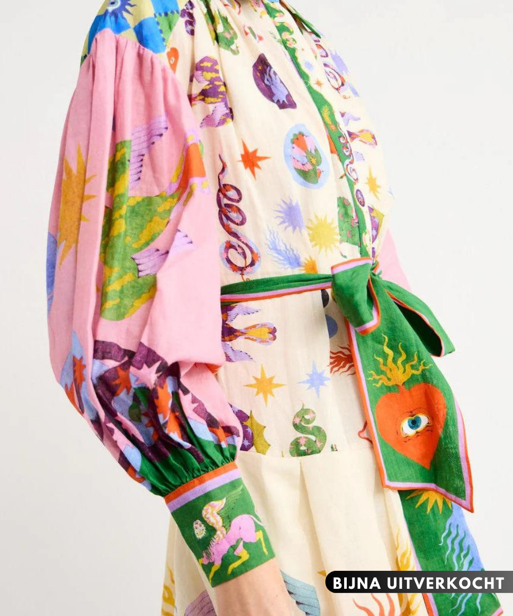 Women's Maxi Dress Blue Polyester