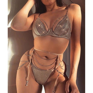 Rhinestone Exotic Lingerie