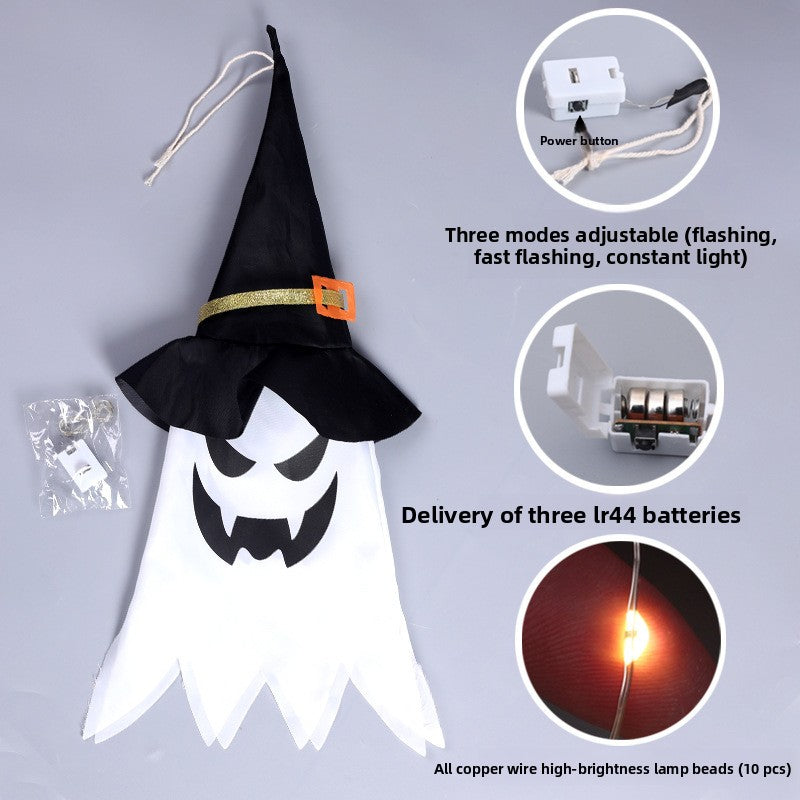 Halloween Lights Outdoor Multi-Color LED Pumpkin Lanterns Battery-Powered