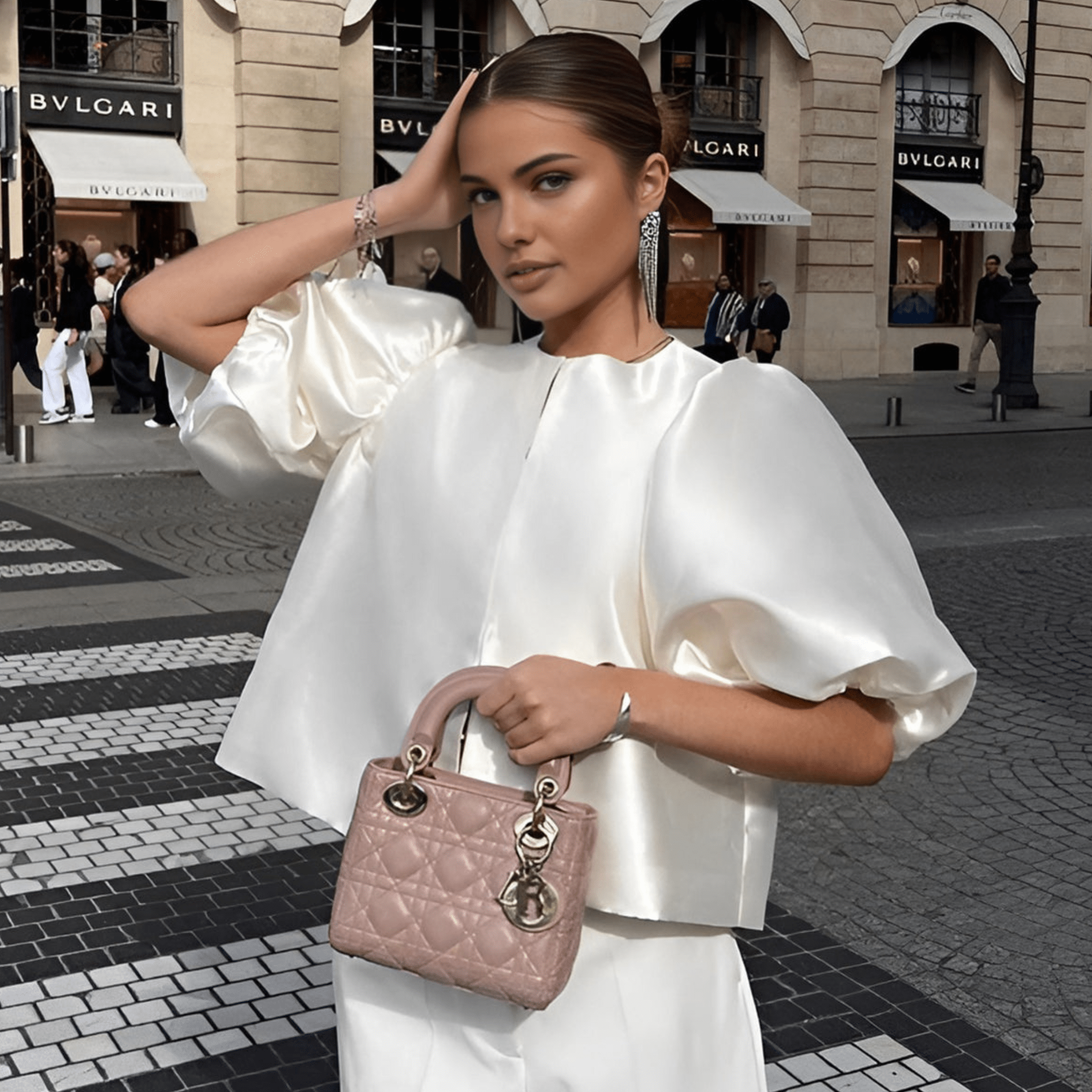 Women's Blouse Lightweight Puff Sleeve Top