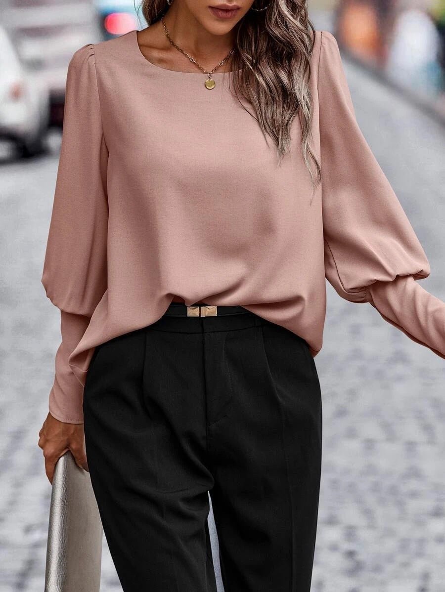 Women's Long Sleeve Cotton Blouse