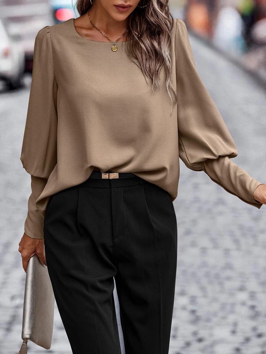 Women's Long Sleeve Cotton Blouse